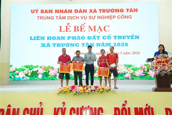 Xã Trường Tân tổ chức thành công Liên hoan Pháo đất năm 2026.