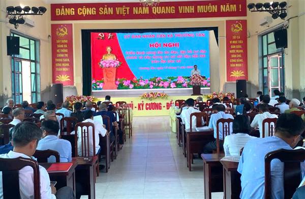 Xã Trường Tân triển khai công tác đo đạc, lập hồ sơ địa chính và xây dựng cơ sở dữ liệu đất đai