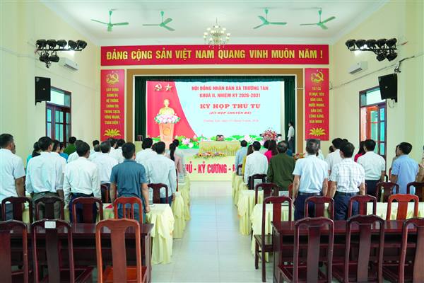 HĐND XÃ TRƯỜNG TÂN TỔ CHỨC KỲ HỌP THỨ TƯ KHÓA II, NHIỆM KỲ 2026–2031
