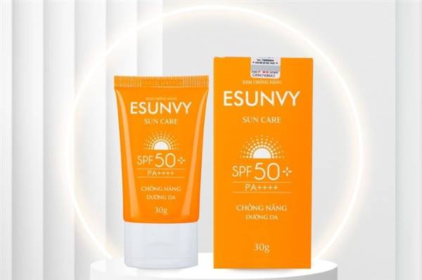 V/v ngừng lưu hành
sản phẩm mỹ phẩm Kem chống nắng
Esunvy Sun Care SPF 50+ PA++++