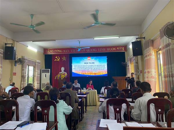 UBMTTQ xã triển khai tổ chức ngày hội đại đoàn kết toàn dân và phát động ủng hộ đồng bào lũ lụt, quỹ vì người nghèo năm 2025.