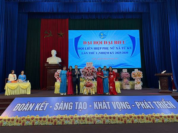 Hội LHPN xã Tứ Kỳ tổ chức đại hội lần thứ nhất, nhiệm kỳ 2025-2030