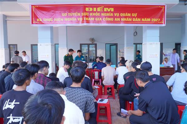 Tứ Kỳ tổ chức khám sơ tuyển sức khỏe nghĩa vụ quân sự năm 2027