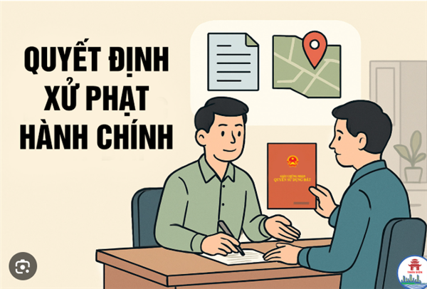 QUYẾT ĐỊNH
Xử phạt vi phạm hành chính trong lĩnh vực đất đai