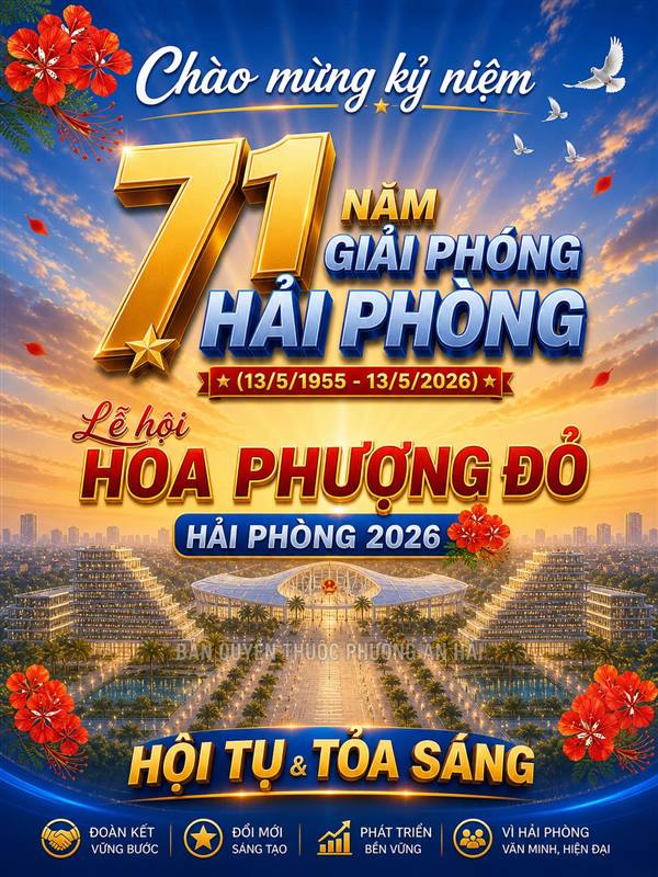 Tứ Kỳ đẩy mạnh tuyên truyền kỷ niệm 71 năm Ngày Giải phóng Hải Phòng và Lễ hội Hoa Phượng Đỏ 2026