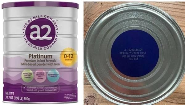 Cảnh báo sản phẩm sữa a2 Platinum Premium dành cho trẻ 0-12 tháng tuổi