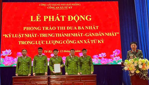 Phát động phong trào thi đua “Ba nhất” trong lực lượng Công an xã Tứ Kỳ