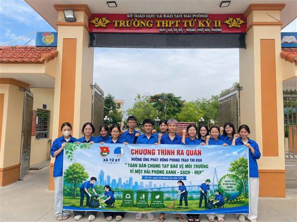 Tứ Kỳ ra quân tổng vệ sinh môi trường hưởng ứng Ngày Môi trường thế giới 5/6 