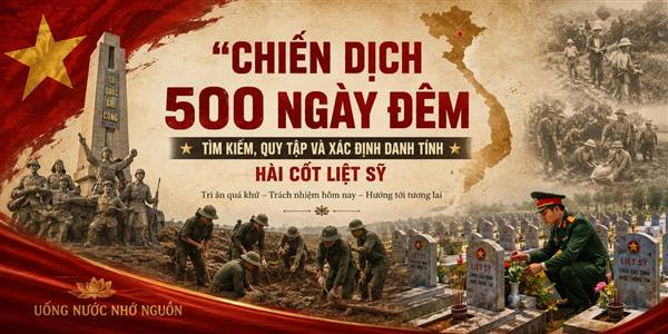 Lan tỏa đạo lý “Uống nước nhớ nguồn” từ chiến dịch 500 ngày đêm tìm kiếm, quy tập và xác định danh tính hài cốt liệt sĩ