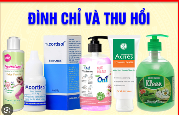 V/v đình chỉ lưu hành, thu hồi và tiêu hủy
sản phẩm vi phạm