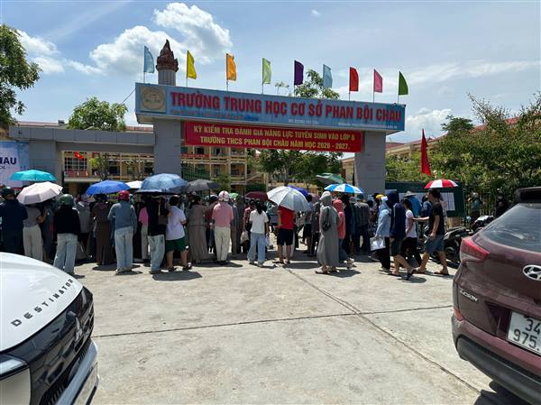 Trường THCS Phan Bội Châu tổ chức kiểm tra đánh giá năng lực tuyển sinh vào lớp 6 năm học 2026 – 2027