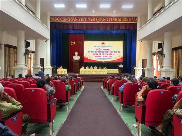 HĐND xã Tứ Kỳ tổ chức tiếp xúc cử tri trước Kỳ họp thứ Ba, khóa II, nhiệm kỳ 2026–2031