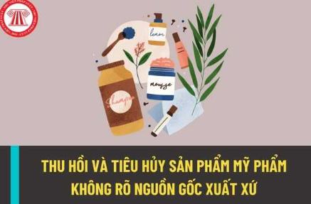 V/v đình chỉ lưu hành, thu hồi
và tiêu hủy mỹ phẩm vi phạm
