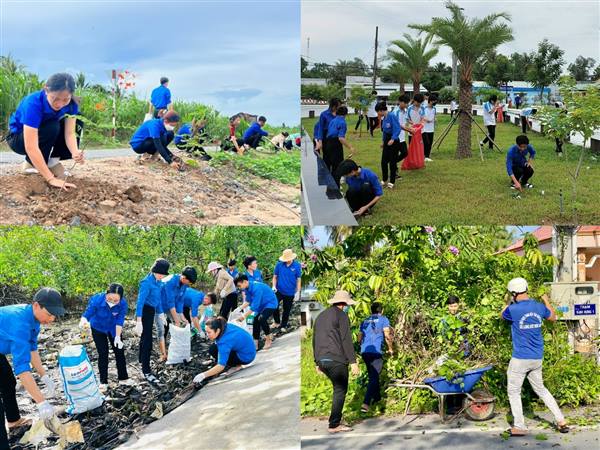 Tăng cường vệ sinh môi trường, tạo cảnh quan xanh - sạch - đẹp chào mừng Quốc khánh 2/9