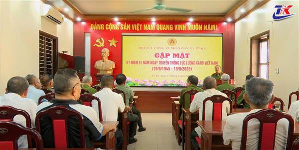 Hội Cựu Công an nhân dân xã Tứ Kỳ gặp mặt kỷ niệm 81 năm Ngày truyền thống Công an nhân dân và phát động phong trào thi đua “Ba nhất”