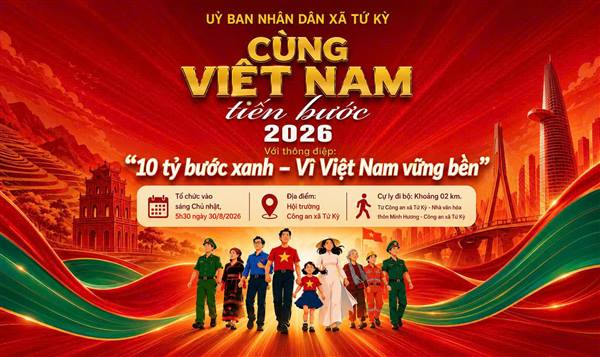 Tứ Kỳ sẵn sàng cho Chương trình đi bộ “Cùng Việt Nam tiến bước” năm 2026