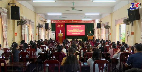 Tứ Kỳ khai giảng Lớp bồi dưỡng kiến thức quốc phòng và an ninh đối tượng 4 năm 2026