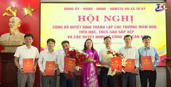 Tứ Kỳ hoàn thành sắp xếp, bố trí nhân sự hỗ trợ giáo dục sau khi tổ chức lại mạng lưới trường học