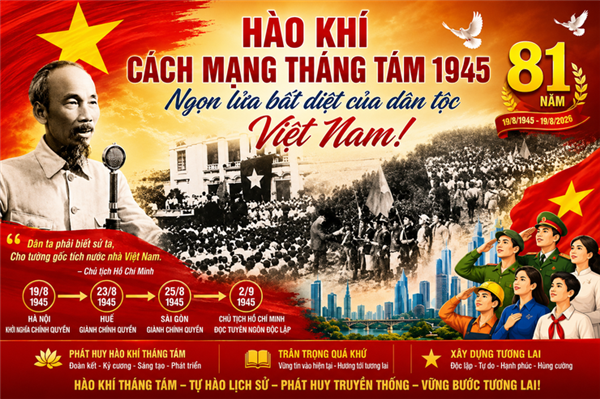 81 năm – một chặng đường lịch sử vẻ vang. Tự hào về quá khứ, vững tin vào hiện tại, cùng chung sức kiến tạo tương lai!