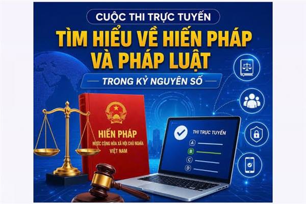Tứ Kỳ phát động hưởng ứng Cuộc thi trực tuyến “Tìm hiểu về Hiến pháp và pháp luật trong kỷ nguyên mới”