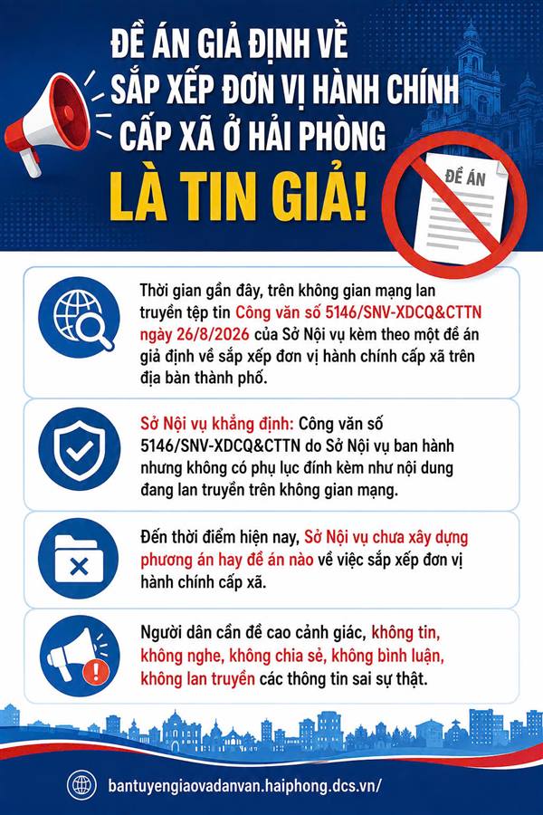 TỨ KỲ CHỦ ĐỘNG ĐỊNH HƯỚNG THÔNG TIN, PHẢN BÁC THÔNG TIN SAI SỰ THẬT VỀ SẮP XẾP ĐƠN VỊ HÀNH CHÍNH CẤP XÃ