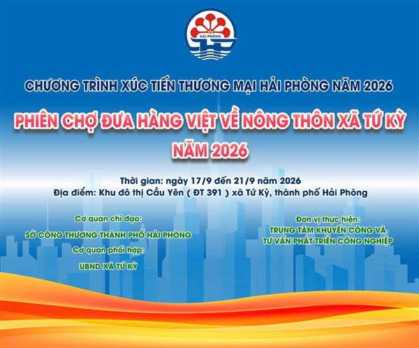 Tứ Kỳ: Sẵn sàng khai Hội chợ đưa hàng Việt về nông thôn