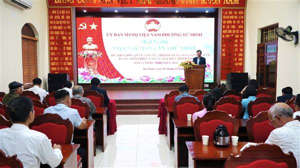 Phường Tứ Minh tổ chức Hội nghị hiệp thương lần thứ nhất giới thiệu người ứng cử đại biểu HĐND phường nhiệm kỳ 2026-2031 