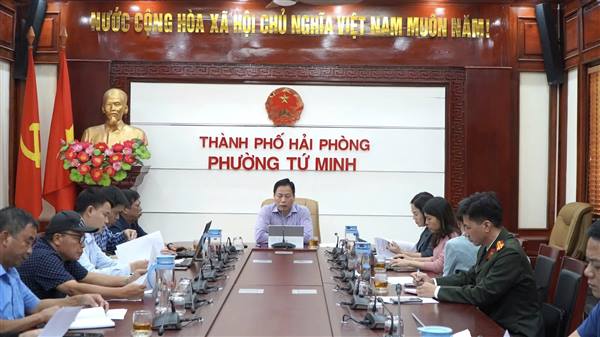 Phường Tứ Minh triển khai phương án cưỡng chế thu hồi đất phục vụ dự án cải tạo, mở rộng đường Vũ Công Đán