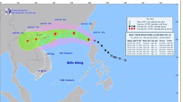 Bão Wipha vào Biển Đông, chính thức trở thành cơn bão số 3, Hải Phòng chủ động ứng phó