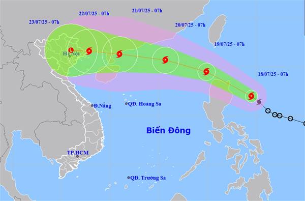 Bão Wipha liên tục mạnh thêm, khả năng ảnh hưởng trực tiếp đến đất liền nước ta, trong đó có Hải Phòng