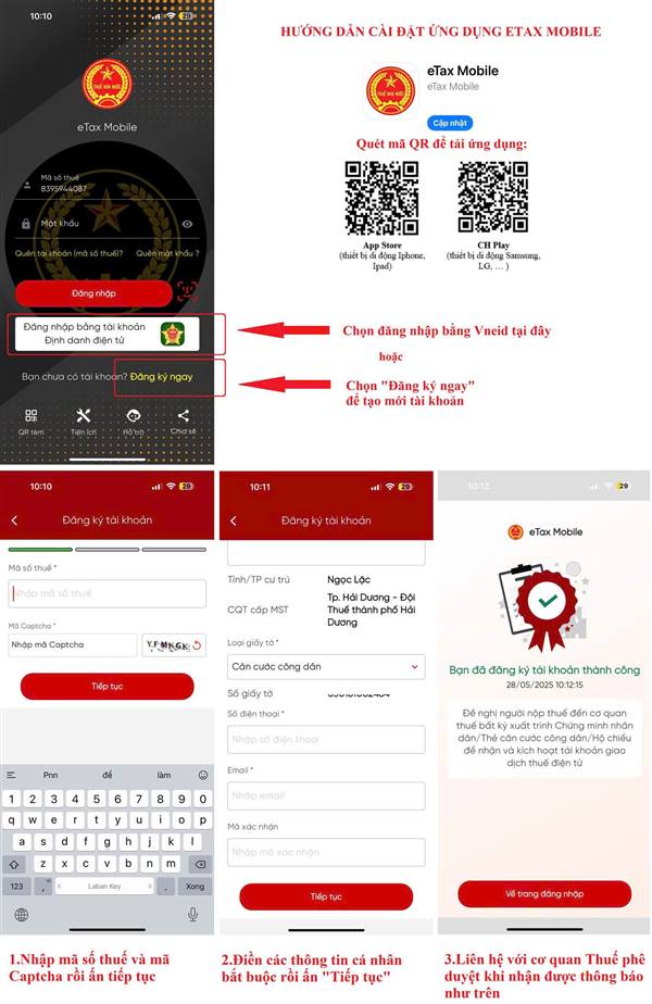 Phường Tứ Minh triển khai nộp thuế đất phi nông nghiệp qua ứng dụng Etax Mobile