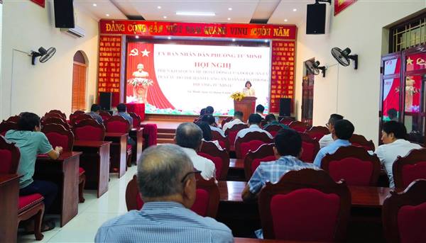 Phường Tứ Minh tổ chức Hội nghị triển khai quy chế hoạt động của Đội quản lý trật tự, hành lang an toàn giao thông