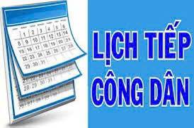 Thông báo về việc tiếp công dân của Đồng chí Bí thư Đảng ủy phường