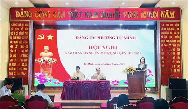 Video: Đảng ủy phường Tứ Minh tổ chức Hội nghị giao ban mở rộng quý III năm 2025