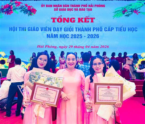 Xuất sắc: Phường Tứ Minh có 4 giáo viên TH đạt danh hiệu giáo viên dạy giỏi cấp thành phố