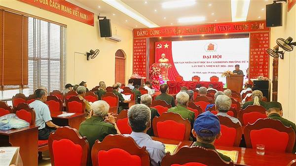 Đại hội Hội nạn nhân chất độc da cam/dioxin phường Tứ Minh nhiệm kỳ 2026-2031 thành công tốt đẹp