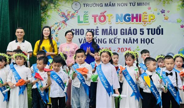 Trường mầm non Tứ Minh long trọng tổ chức Lễ tốt nghiệp và chia tay trẻ mẫu giáo 5 tuổi niên khóa 2022 – 2026
