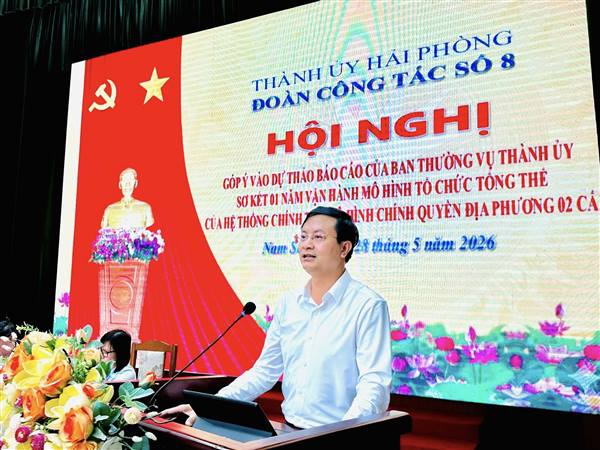 Phường Tứ Minh tham dự hội nghị góp ý dự thảo báo cáo sơ kết 1 năm vận hành mô hình chính quyền địa phương 2 cấp