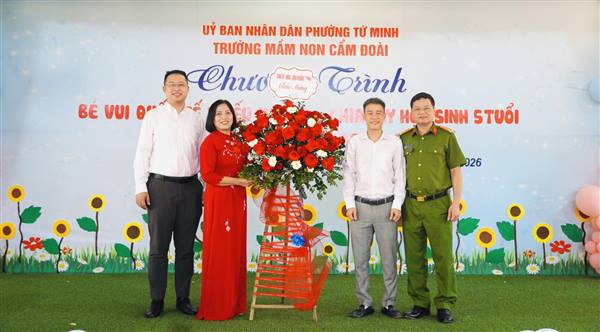 Trường mầm non Cẩm Đoài tổ chức tổng kết năm học 2025-2026, chia tay trẻ 5 tuổi  và vui tết thiếu nhi 1-6