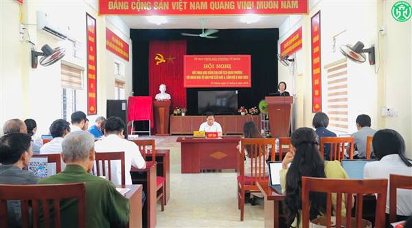 Tứ Minh: Đồng chí chủ tịch UBND phường đối thoại trực tiếp với nhân dân tổ dân phố Cẩm Khê A, Cẩm Khê B