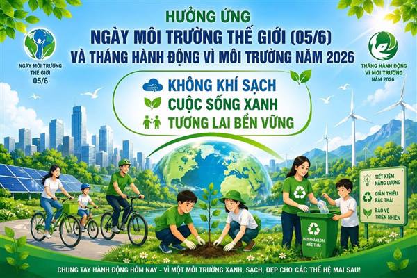 Phường Tứ Minh hưởng ứng ngày Môi trường thế giới năm 2026