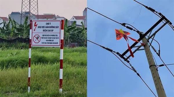 Điện lực Cẩm Giàng tăng cường tuyên truyền, ngăn ngừa thả diều vi phạm hành lang an toàn lưới điện