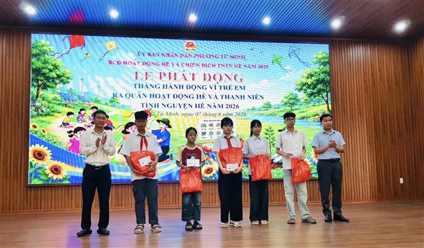 Phường Tứ Minh phát động tháng hành động vì trẻ em, ra quân hoạt động hè 2026