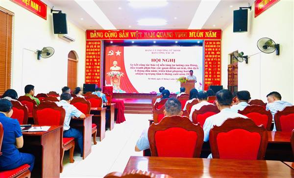 Phường Tứ Minh tổ chức Hội nghị sơ kết công tác bảo vệ nền tảng tư tưởng của Đảng 6 tháng đầu năm 1016