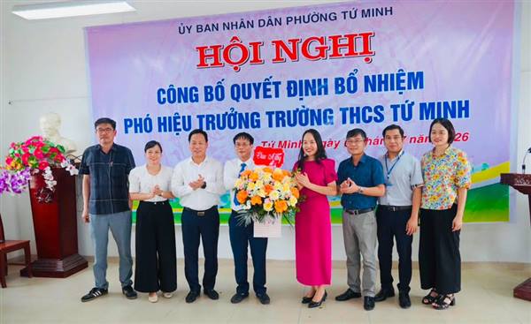Trường THCS Tứ Minh có tân Phó Hiệu trưởng