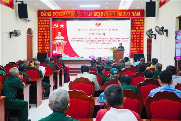 Hội Cựu chiến binh phường Tứ Minh phát động thi đua thực hiện mô hình "Thành phố văn minh-Phường hạnh phúc"
