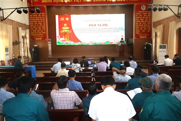 Hội đồng nghĩa vụ quân sự (NVQS) xã Tuệ Tĩnh tổ chức Hội nghị triển khai công tác tuyển chọn, gọi công dân nhập ngũ, tham gia nghĩa vụ Công an nhân dân và xét nguồn sẵn sàng nhập ngũ năm 2026
