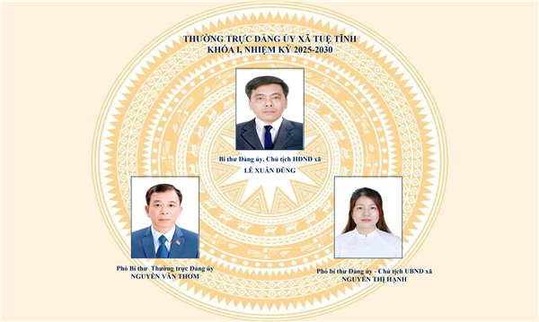 Thường trực Đảng ủy xã Tuệ Tĩnh khóa I, nhiệm kỳ 2025-2030