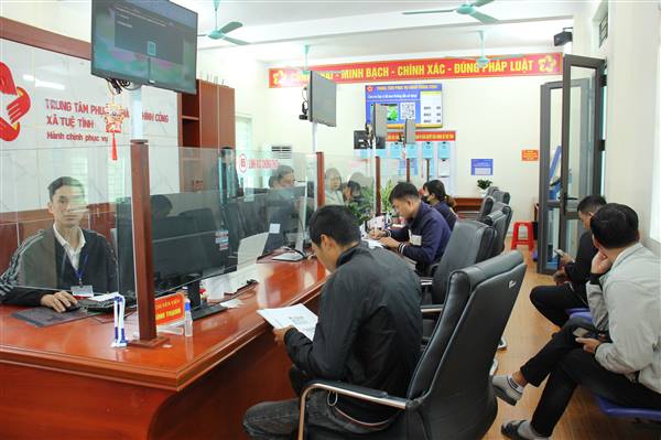 Xã Tuệ Tĩnh triển khai mô hình “Ngày thứ năm không hẹn” trong giải quyết thủ tục hành chính