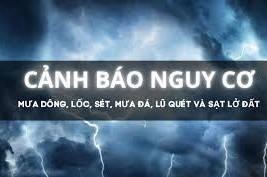 Thông báo ngày 29/5/2026 về việc chủ động ứng phó với mưa dông, mưa lớn cục bộ, lốc, sét, mưa đá